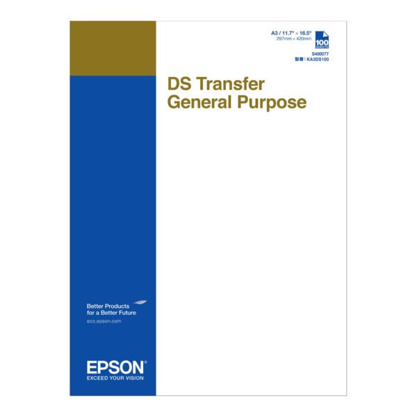Epson DS Transfer General Purpose 100 Sheets | 87 g/m² | A3