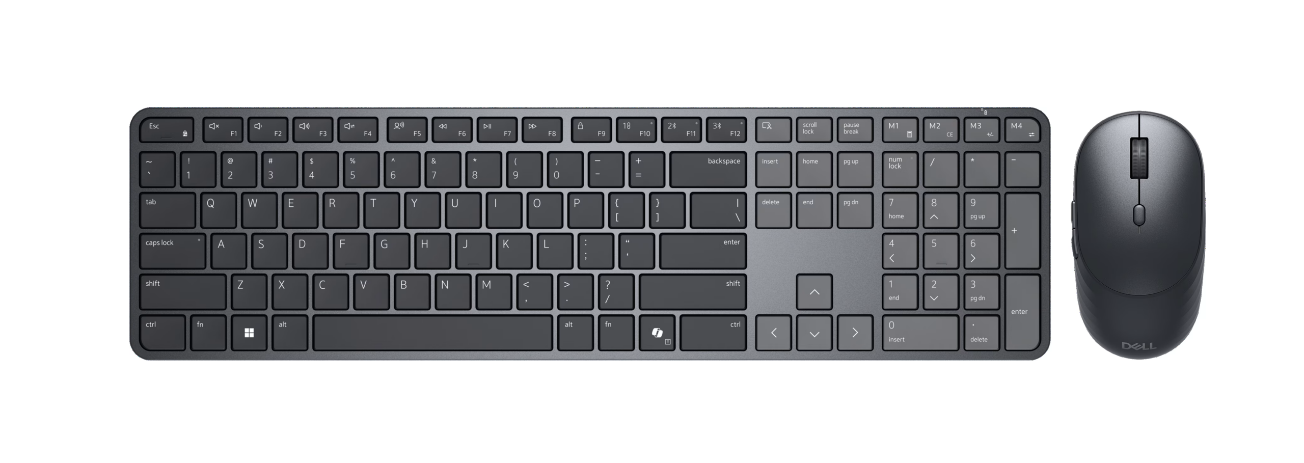 Dell | Pro 7 Slim KM726 | Keyboard and Mouse Set | Wireless | Mouse included | Batteries included | Lithuanian | Wireless connection | Black