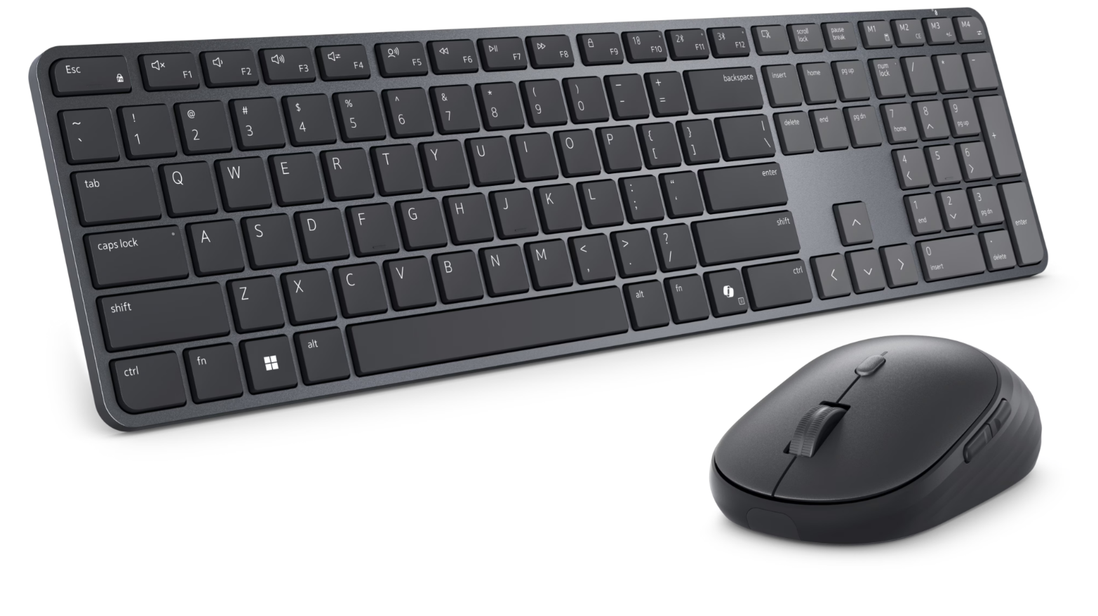 Dell Pro 7 Slim Keyboard and Mouse | KM726 | Keyboard and Mouse Set | Wireless | Mouse included | US International | Bluetooth | Black