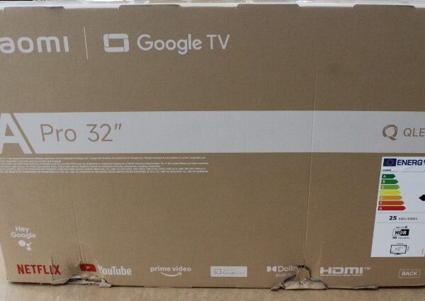 SALE OUT. Xiaomi QLED TV A Pro 2026 | 32" | Smart TV | Google TV | HD | Dark Gray | DAMAGED PACKAGING, CRACKED PLASTIC AT THE BACK, BROKEN GRILLES ON THE BOTTOM