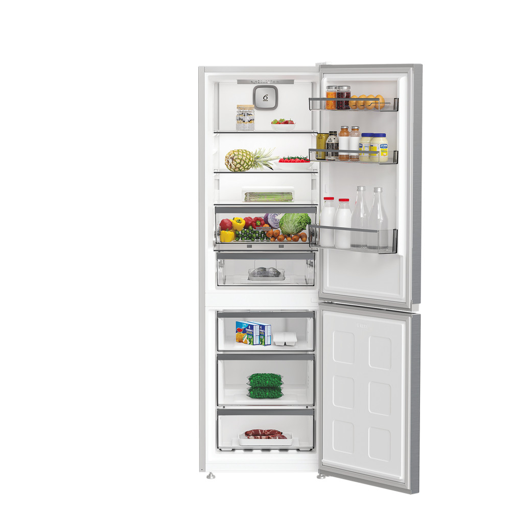Whirlpool Refrigerator | WHK 25364 XP4E | Energy efficiency class E | Free standing | Combi | Height 186.5 cm | No Frost system | Fridge net capacity 210 L | Freezer net capacity 106 L | 37 dB | Silver - Image 5