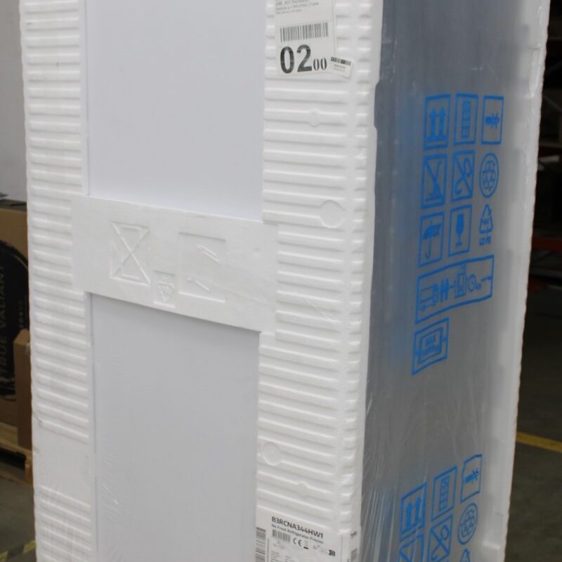 SALE OUT. BEKO Refrigerator | B3RCNA344HW1 | Energy efficiency class E | Free standing | Combi | Height 179.6 cm | No Frost system | Fridge net capacity 209 L | Freezer net capacity 92 L | Display | 37 dB | White | DAMAGED PACKAGING