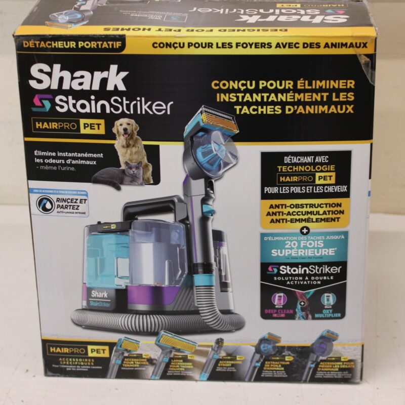 SALE OUT. Shark StainStriker HairPro Deep cleaner PX250EUT | Shark USED, DIRTY, MISSING 1 UNIT LIQVID BOTTLE