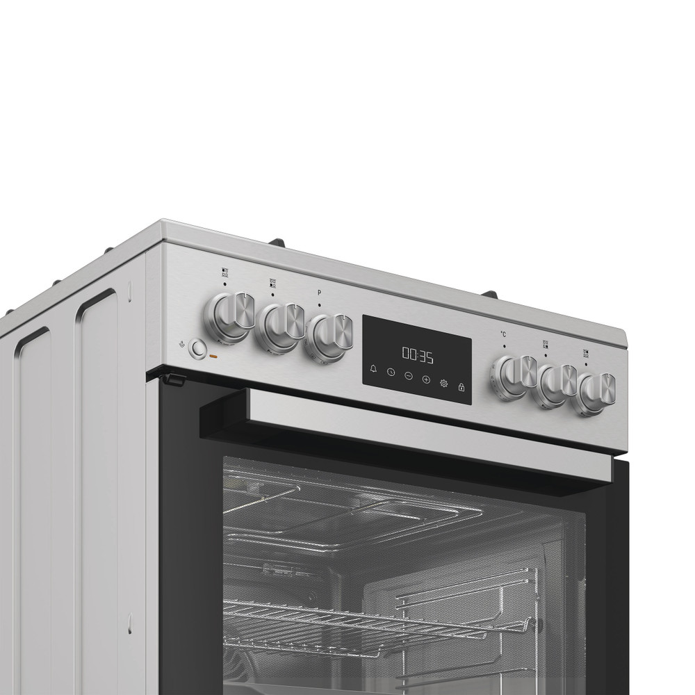 Whirlpool Cooker | W6G8LCSWX | Hob type Gas | Oven type Electric | Stainless Steel | Width 60 cm | Depth 60 cm | 72 L - Image 2