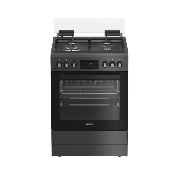 Whirlpool Cooker | W6G8LSSAWTA | Hob type Gas | Oven type Electric | Anthracite | Width 60 cm | Depth 60 cm | Energy efficiency class A+ | 72 L