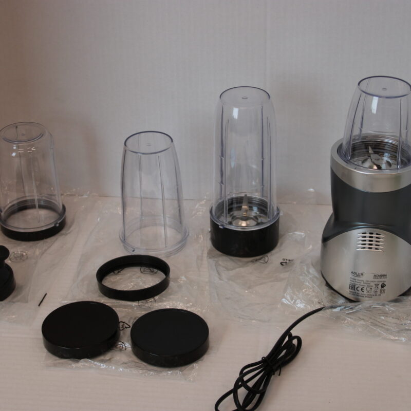 SALE OUT. Adler Blender Smoothie Set | AD 4084 | Tabletop | 1200 W | Jar material BPA-Free | Jar capacity 0.3+0.5+0.5+0.7 L | Ice crushing | Stainless Steel | DAMAGED PACKAGING, SCRATCHED ON THE CUPS - Image 3