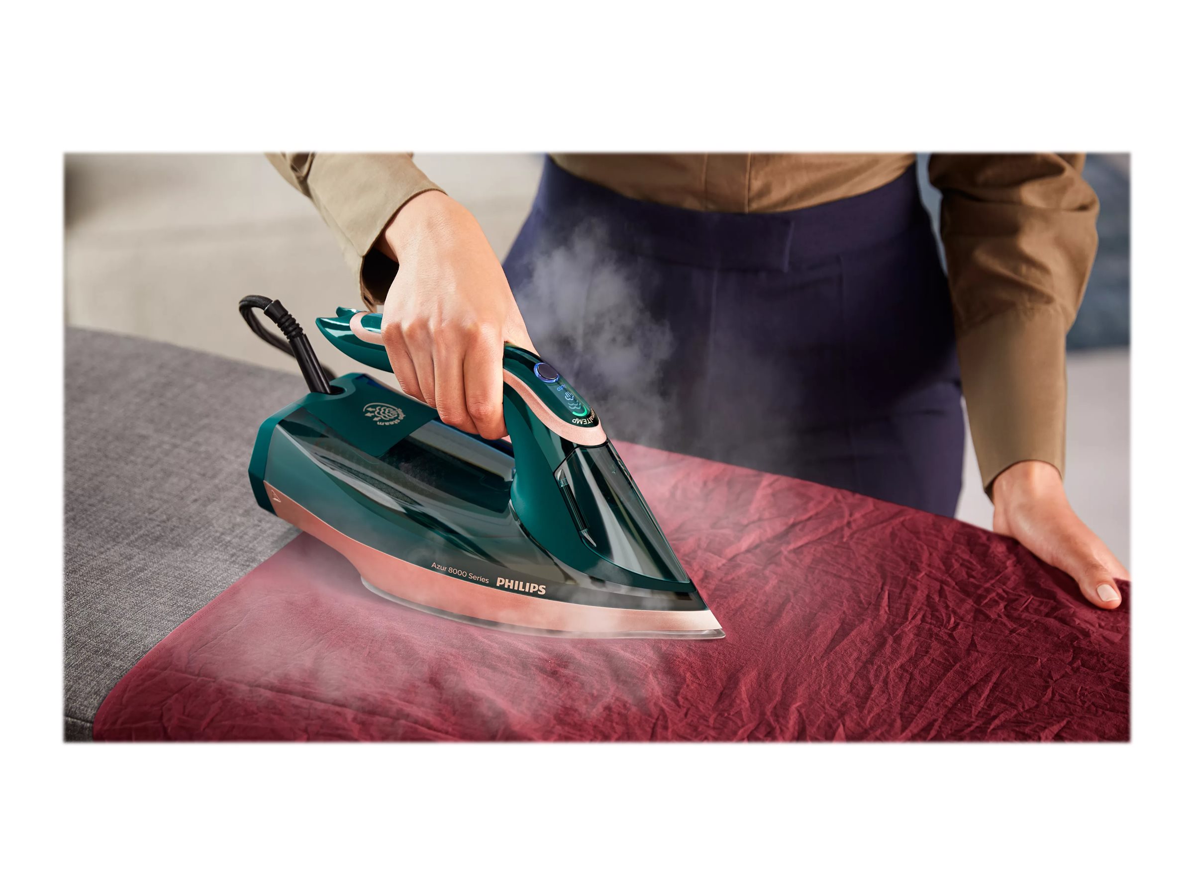 Philips | DST8030/70 Azur | Steam Iron | 3000 W | Water tank capacity 350 ml | Continuous steam 70 g/min | Green - Image 11