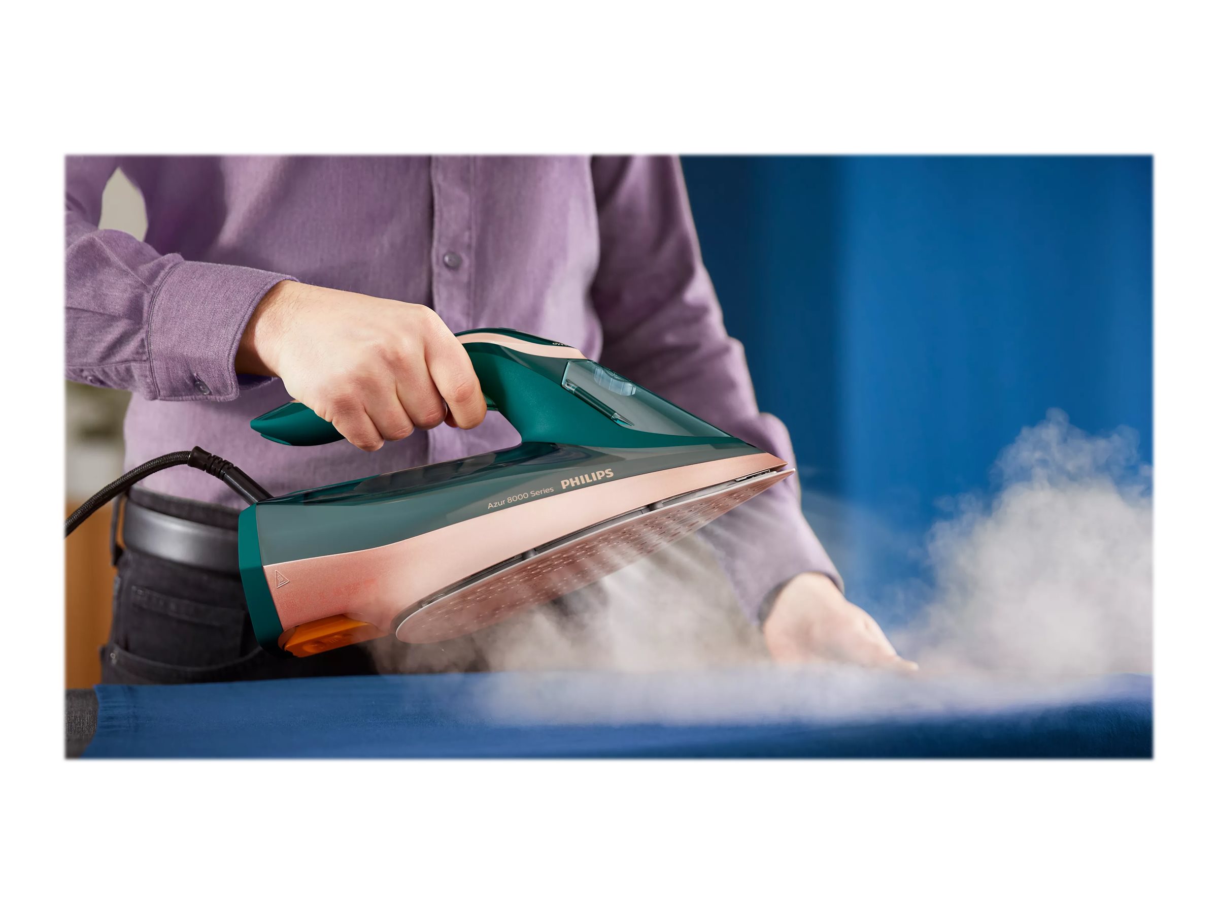 Philips | DST8030/70 Azur | Steam Iron | 3000 W | Water tank capacity 350 ml | Continuous steam 70 g/min | Green - Image 14