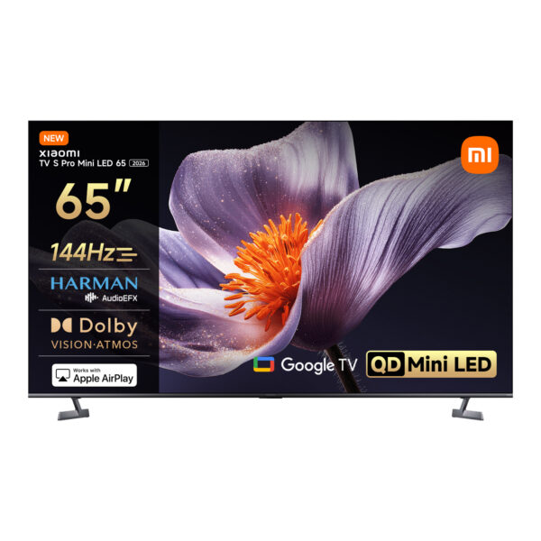 TV | S Pro Mini LED 65 2026 | Xiaomi 65 | Smart TV | Google TV | 4K UHD | Dark Grey