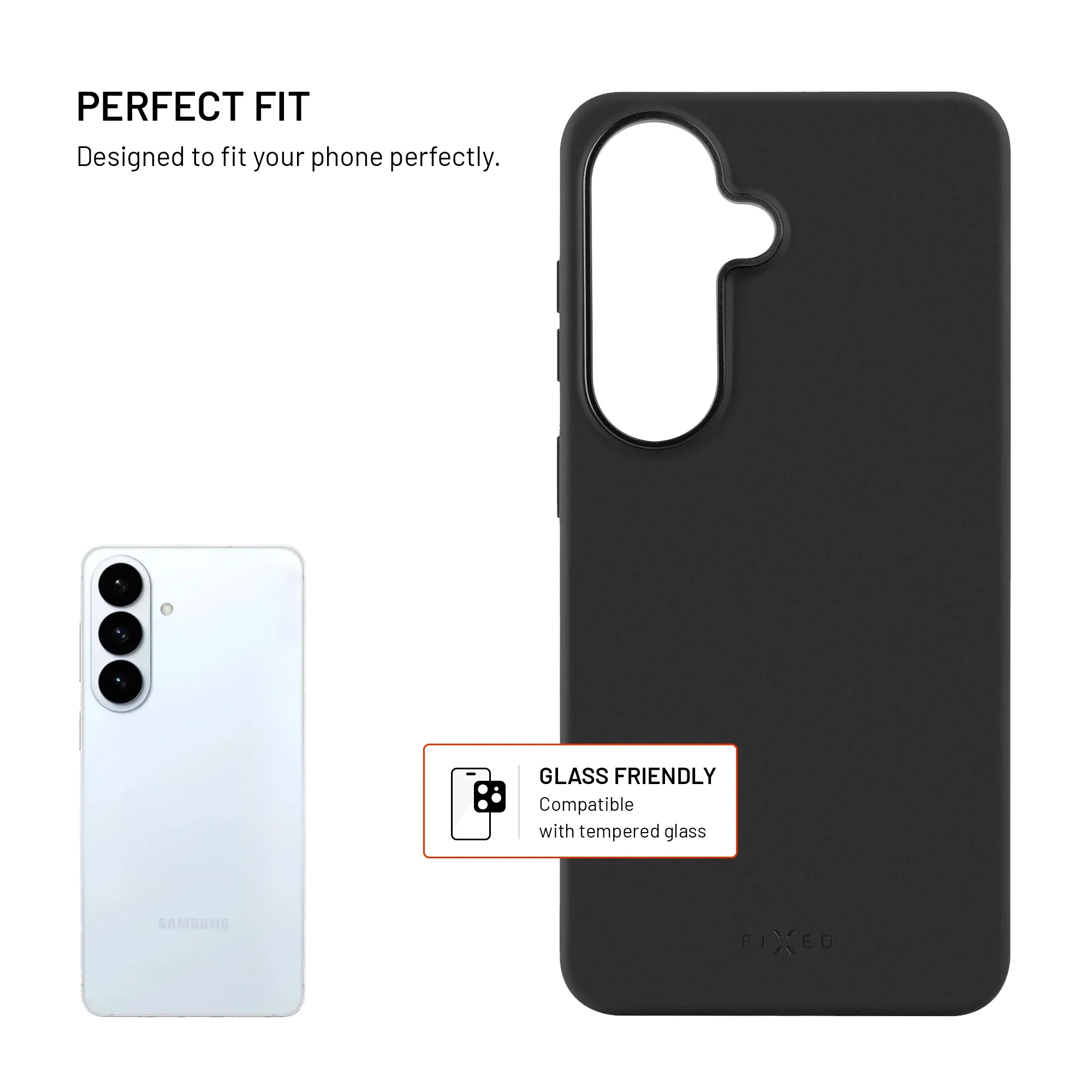 Fixed MagFlow | Back cover | Samsung | Galaxy S26 | Liquid Silicon | Black - Image 5