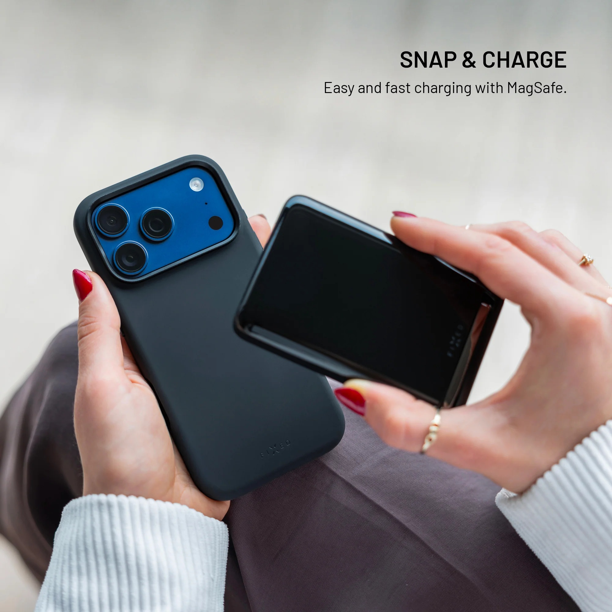 Fixed MagFlow | Back cover | Samsung | Galaxy S26 | Liquid Silicon | Black - Image 7