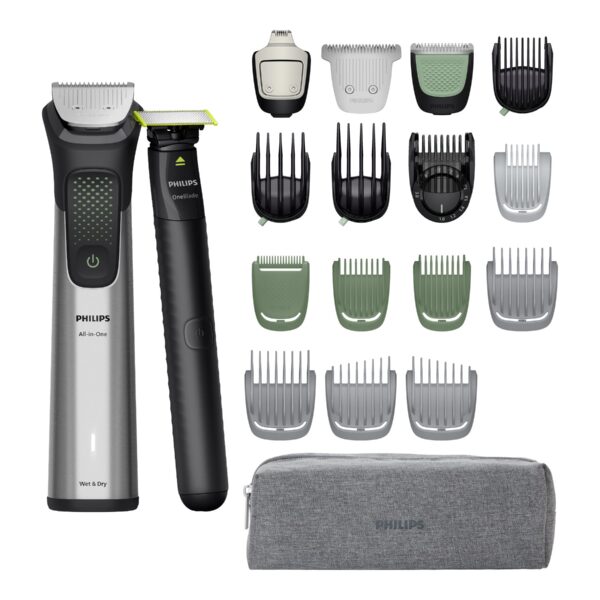 Philips All-in-One Hair Trimmer | MG9557 | Cordless | Wet & Dry | Number of length steps 27 | Black/Silver