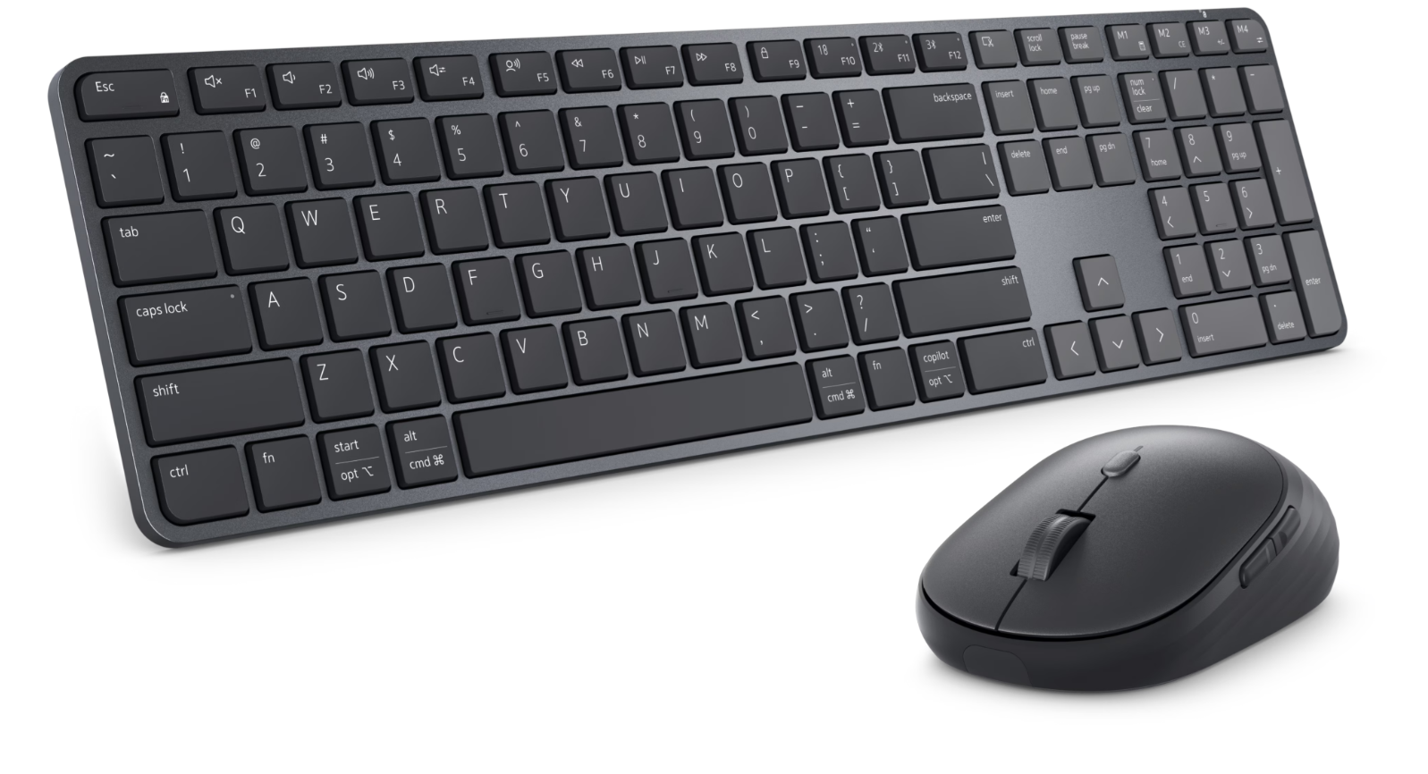 Dell Pro 7 Slim Keyboard and Mouse | KM726 | Keyboard and Mouse Set | Wireless | Mouse included | Russian | Bluetooth | Black
