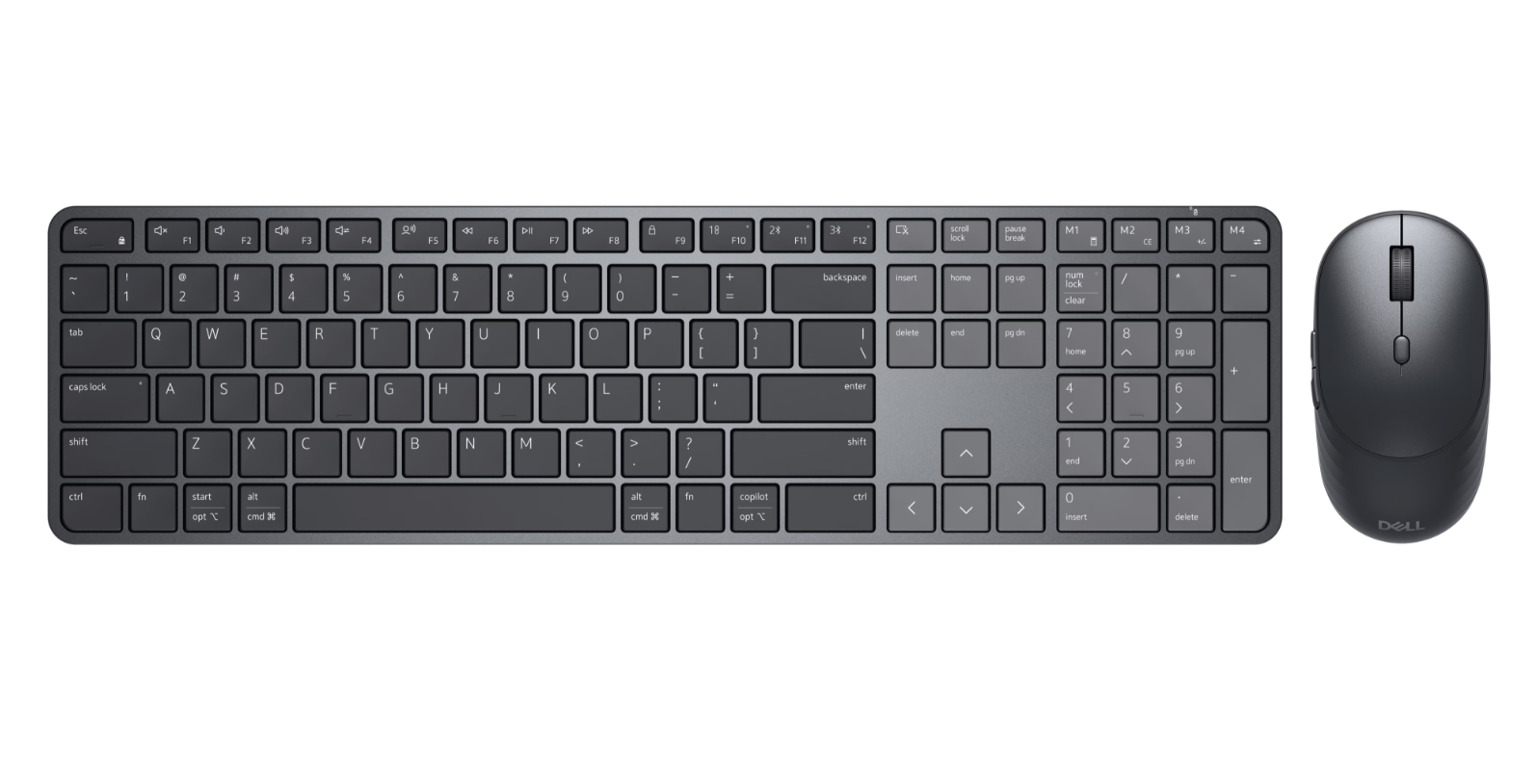 Dell Pro 7 Slim Keyboard and Mouse | KM726 | Keyboard and Mouse Set | Wireless | Mouse included | Russian | Bluetooth | Black - Image 3
