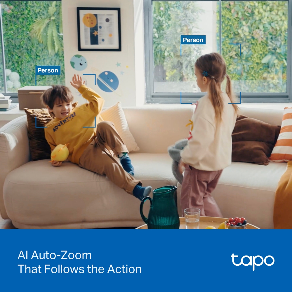 TP-LINK | Tapo C250 | Pan/Tilt AI Home Security Wi-Fi Camera | PTZ | 8 MP | 4mm/F1.6 | H.265 | MicroSD Card up to 512 GB - Image 10