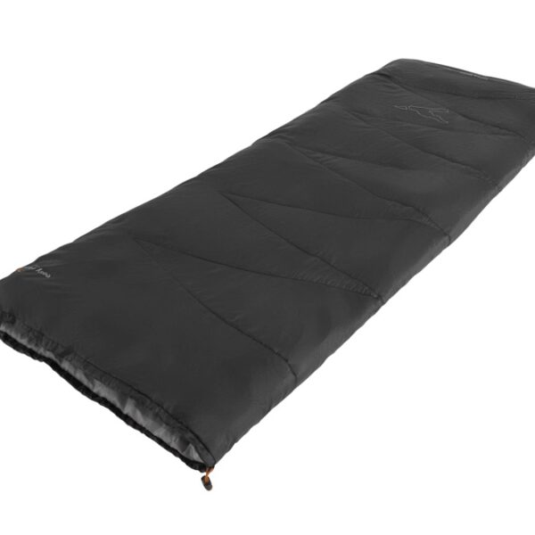 Easy Camp Starling Square Black 10°C | Sleeping Bag | 190 x 75 cm | 5 to 15 °C | One-way, L-shaped