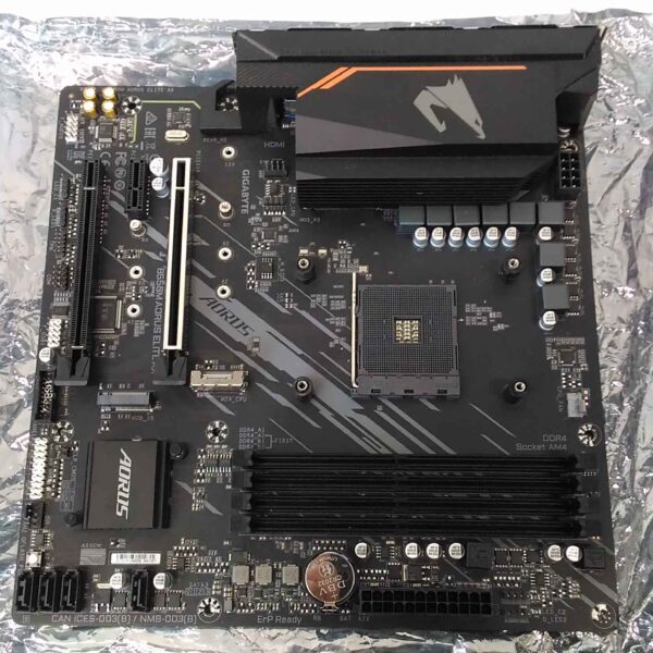 SALE OUT. Gigabyte B550M AORUS ELITE AXG13 | Processor family AMD | Processor socket AM4 | DDR4 | Number of SATA connectors 4 | USED, REFURBISHED, WITHOUT ACCESSORIES, ONLY BACKPANEL AND ANTENNA INCLUDED