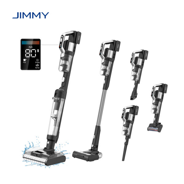 Jimmy Vacuum cleaner and washer | PW11 Pro Max-B | Cordless operating | Washing function | 460 W | 21.6 V | Operating time (max) 40-80 min | Black/Silver