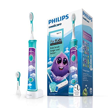 Philips | Sonic Electric toothbrush | HX6322/04 | Rechargeable | For kids | Number of brush heads included 2 | Number of teeth brushing modes 2 | Sonic technology | Aqua - Image 3