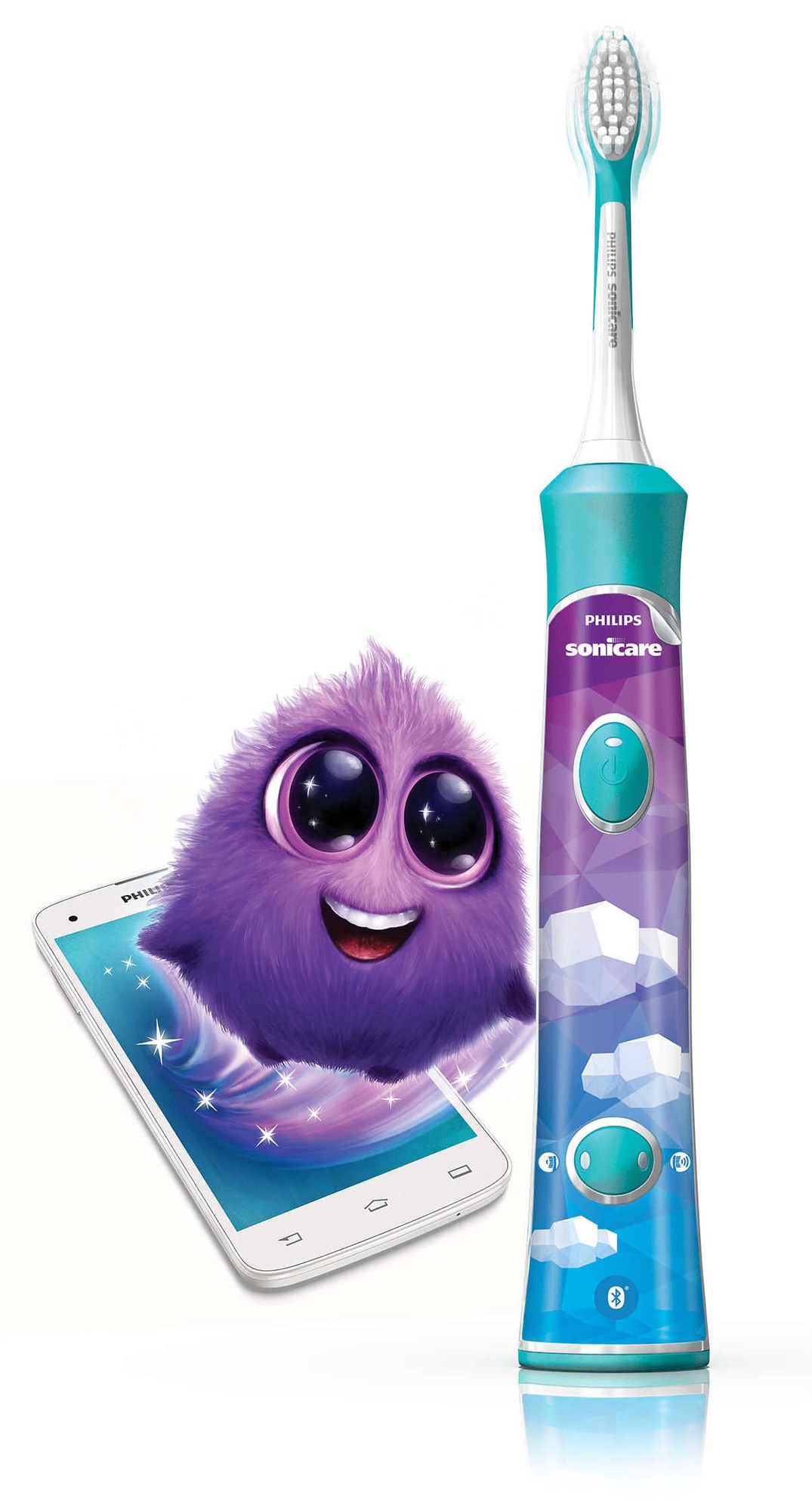 Philips | Sonic Electric toothbrush | HX6322/04 | Rechargeable | For kids | Number of brush heads included 2 | Number of teeth brushing modes 2 | Sonic technology | Aqua - Image 5