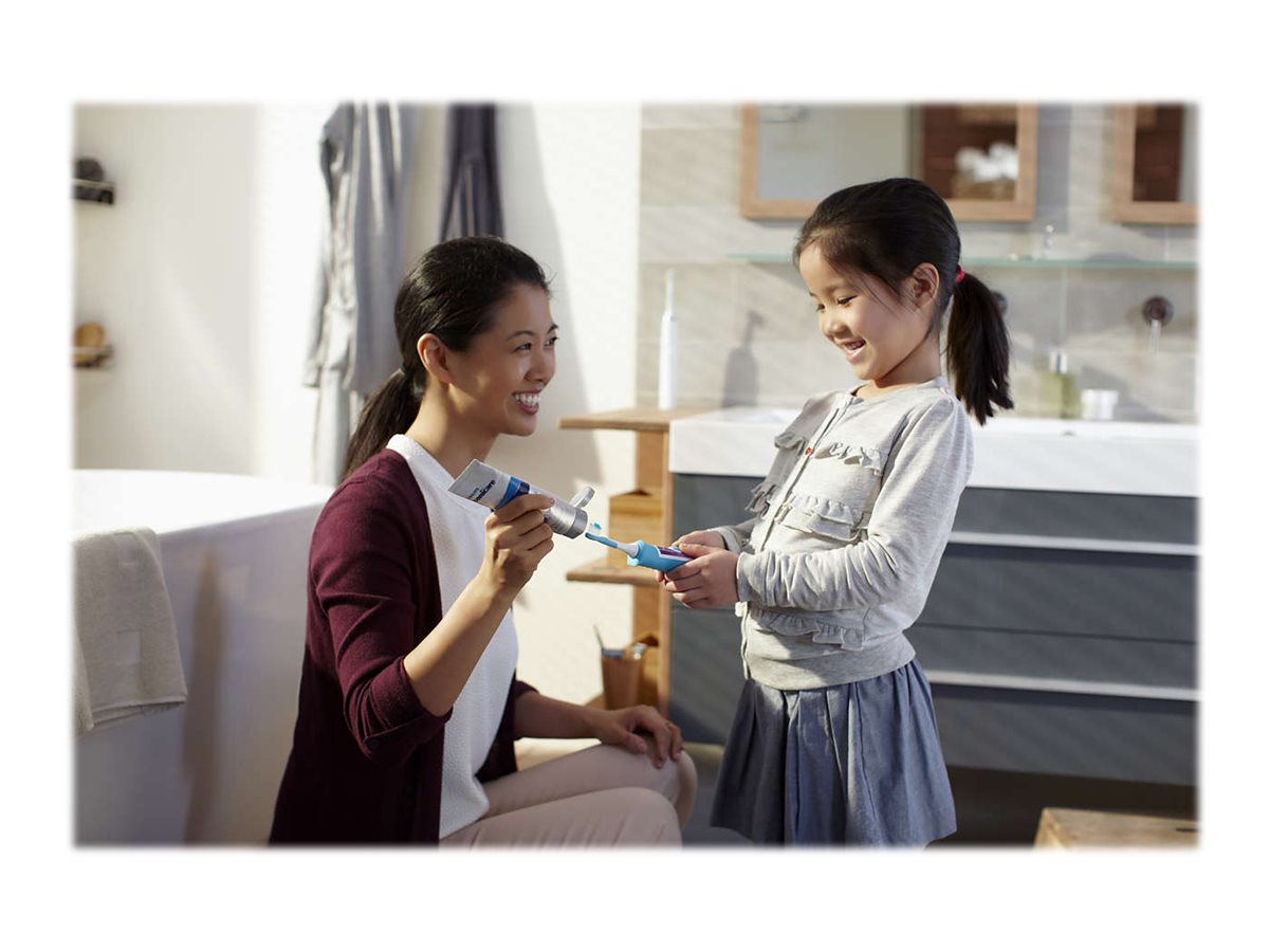 Philips | Sonic Electric toothbrush | HX6322/04 | Rechargeable | For kids | Number of brush heads included 2 | Number of teeth brushing modes 2 | Sonic technology | Aqua - Image 14
