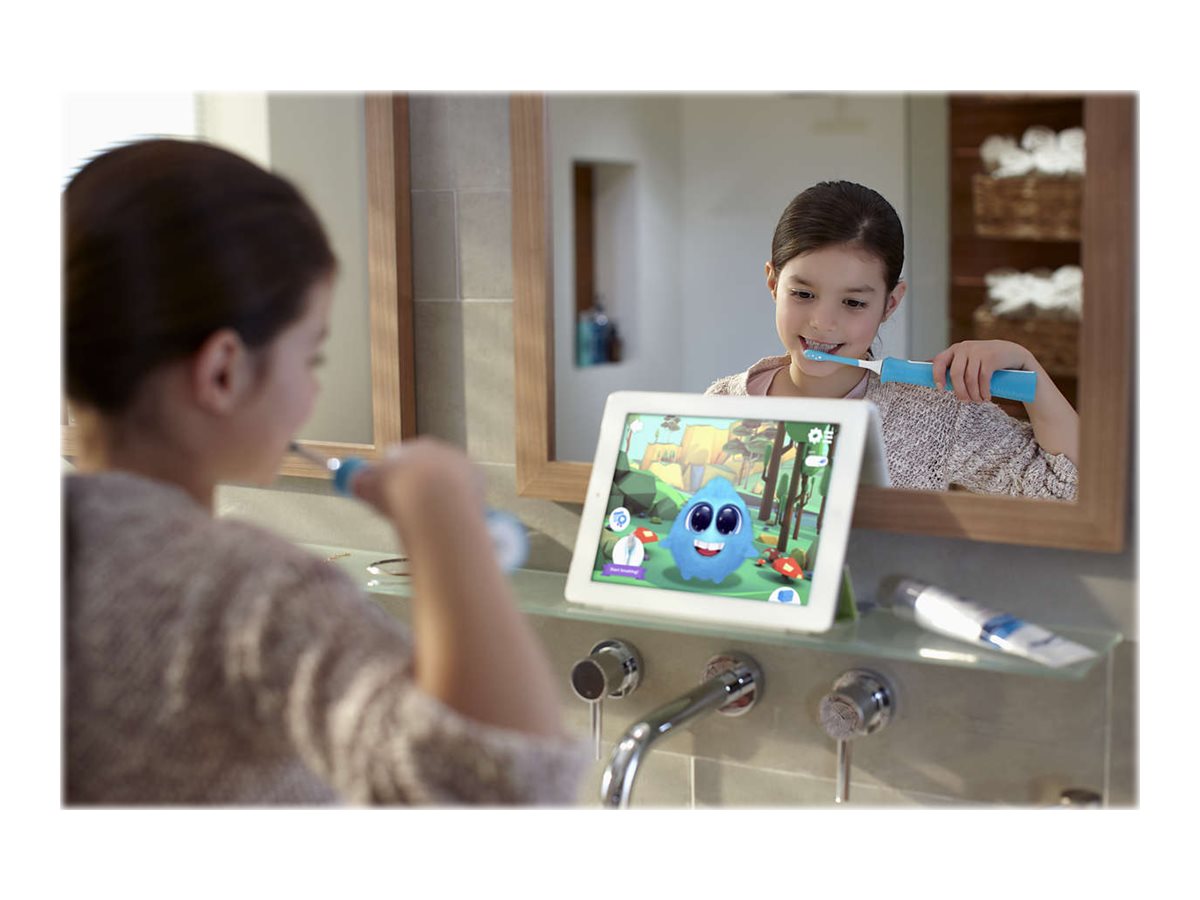 Philips | Sonic Electric toothbrush | HX6322/04 | Rechargeable | For kids | Number of brush heads included 2 | Number of teeth brushing modes 2 | Sonic technology | Aqua - Image 16