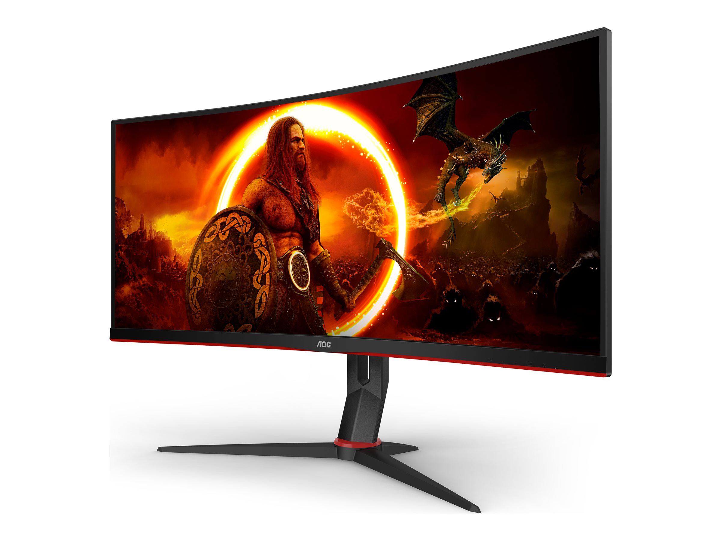 AOC | Gaming Monitor | CU34G2XP/BK | 34 " | VA | 21:9 | 180 Hz | 1 ms | 3440 x 1440 pixels | HDMI ports quantity 2 | Black - Image 5