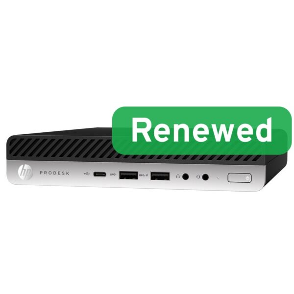 HP Renewed Grade B | ProDesk 600 G5 DM | Intel Core i3 | i3-9100T | 8 GB | NVMe | 128 GB | Intel UHD Graphics 630 | Windows 11 Home