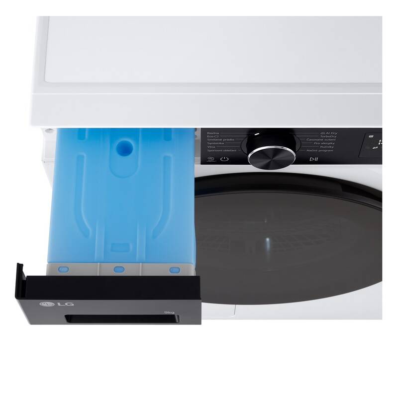 LG Dryer Machine | RHX5009TKB | Energy efficiency class Class B | Front loading | 9 kg | Digital | Heat pump | Depth 66 cm | Wi-Fi | White - Image 4