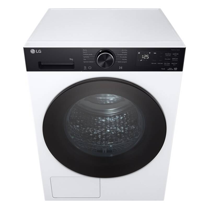 LG Dryer Machine | RHX5009TKB | Energy efficiency class Class B | Front loading | 9 kg | Digital | Heat pump | Depth 66 cm | Wi-Fi | White - Image 8