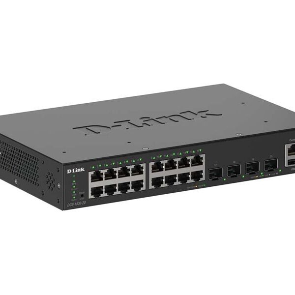 D-Link 16-Port Gigabit Stackable Smart Managed Switch | D-Link