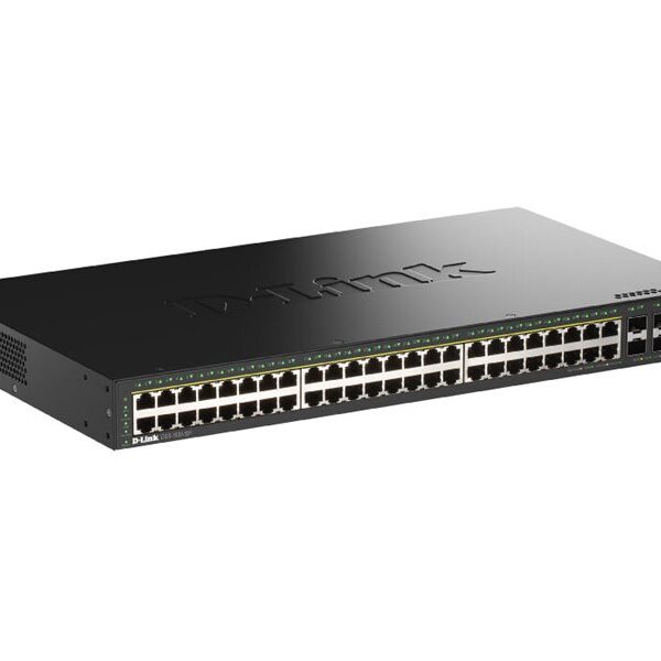 D-Link 48-Port Gigabit Stackable Smart Managed PoE Switch | D-Link