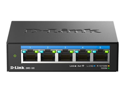 D-Link DMS-105/E | 5-Port 2.5G Multi-Gigabit Desktop Switch | Desktop | Unmanaged - Image 3