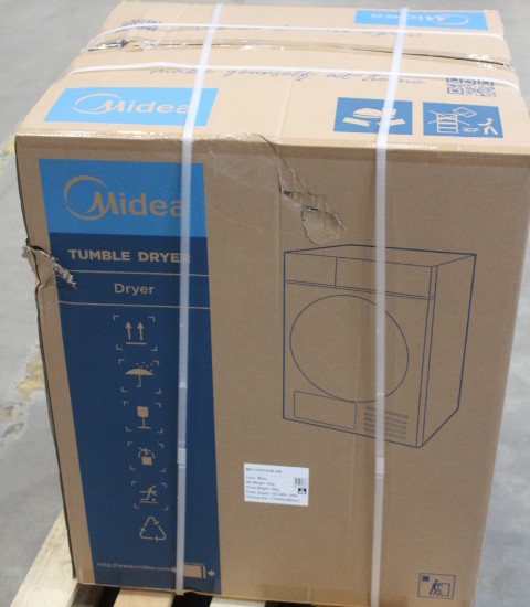 SALE OUT. Midea Dryer | MD110H70/W-HR | Energy efficiency class E | Front loading | 7 kg | LED | Depth 60 cm | White | DAMAGED PACKAGING
