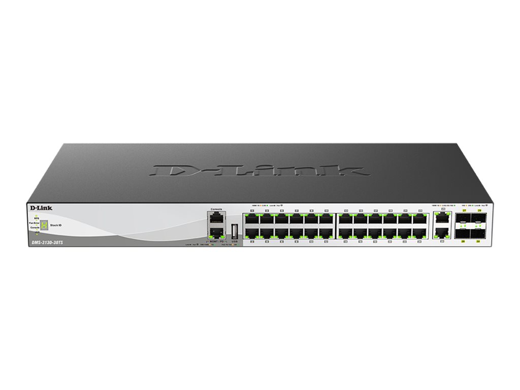 D-LINK DMS-3130-30TS/E 30-Port Layer 3 Stackable Multi-Gigabit Managed Switch | D-Link