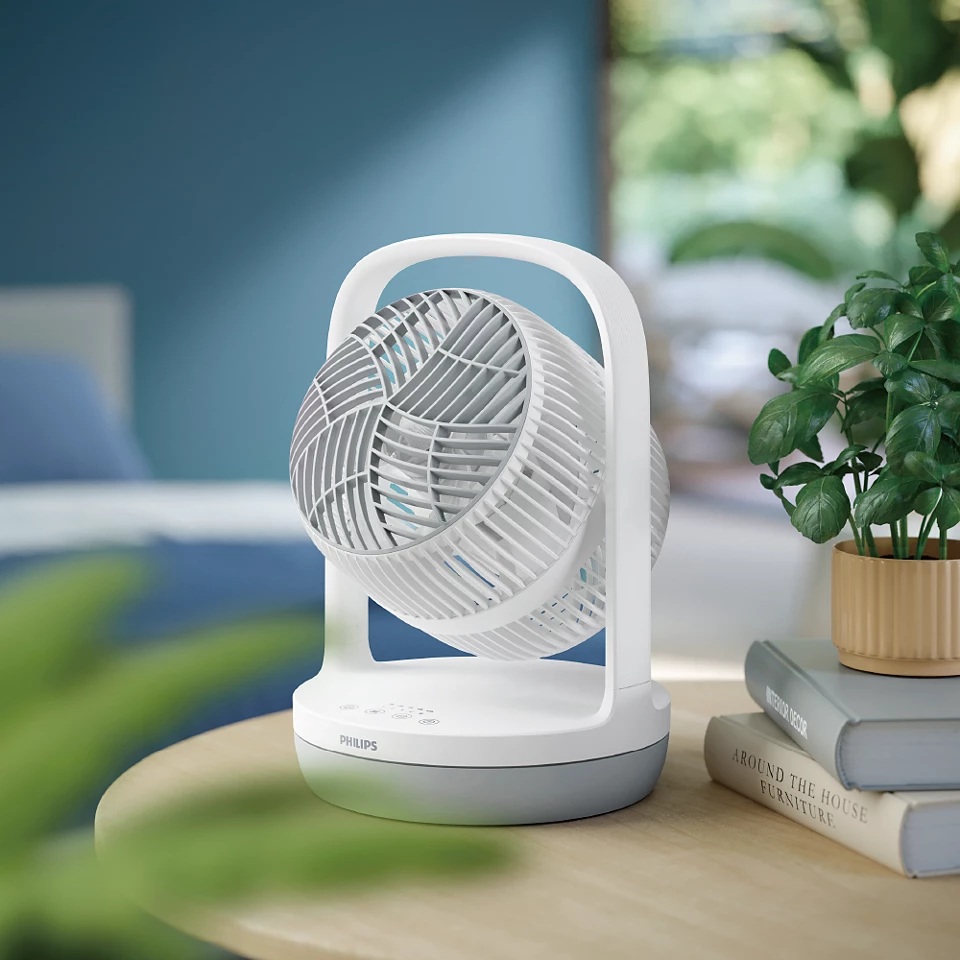 Philips Fan | CX2050/00 2000 Series | Table Fan | 24 W | Diameter 22 cm | Number of speeds 3 | Oscillation | White - Image 6