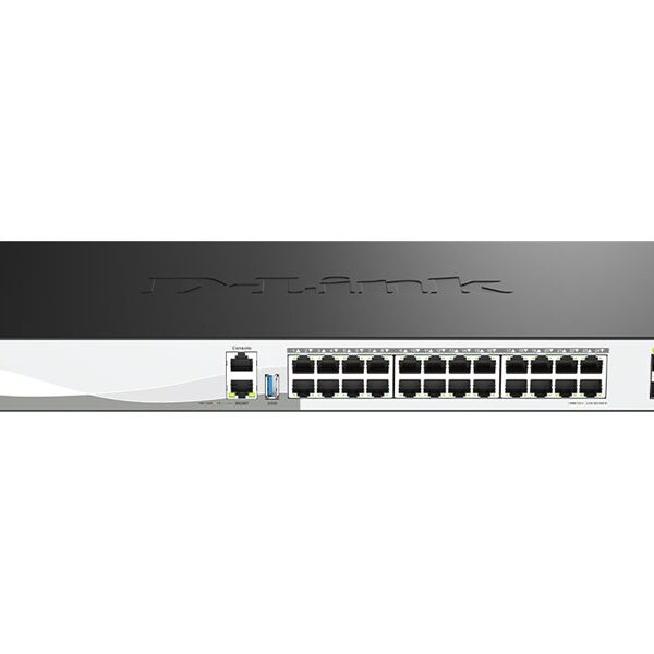 D-Link DXS-3130-28/E 24-Port 10G Layer 3 Stackable Aggregation Managed Switch | D-Link