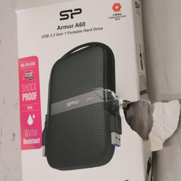 SALE OUT. Silicon Power HDD A60 | 2000 GB | 2.5 " | USB 3.2 Gen 1 | Black | DAMAGED PACKAGING