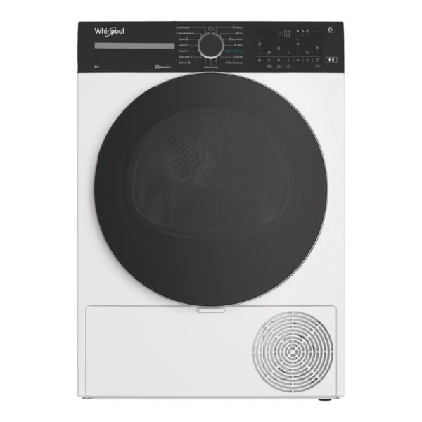 Whirlpool Dryer Machine | WP B8X WBS EE | Energy efficiency class B | Front loading | 8 kg | Digital | Depth 67.4 cm | White | Steam function