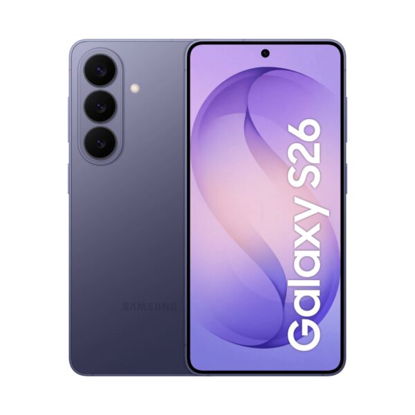 Samsung Galaxy | S26 (S942) | Cobalt Violet | 6.3 " | Dynamic LTPO AMOLED 2X | 1080 x 2340 pixels | Qualcomm | Snapdragon 8 Elite Gen 5 (3 nm) | Internal RAM 12 GB | 128 GB | Dual SIM | 5G | Main camera resolution 50+12+10 MP | Android | Secondary camera resolution 12 MP | 16 | 4300 mAh