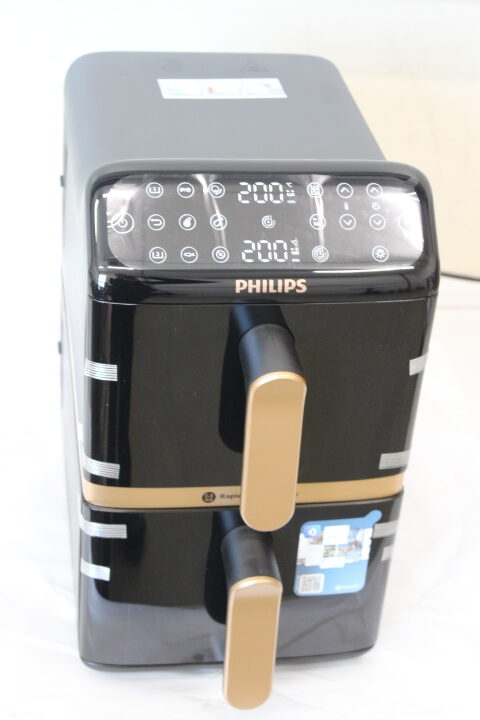SALE OUT. Philips Dual Basket Airfryer | NA462/70 4000 Series | Power 2750 W | Capacity 10 L | Rapid Air technology | Black | DAMAGED PACKAGING, DAMAGED PLASTIC AT BACK - Image 8