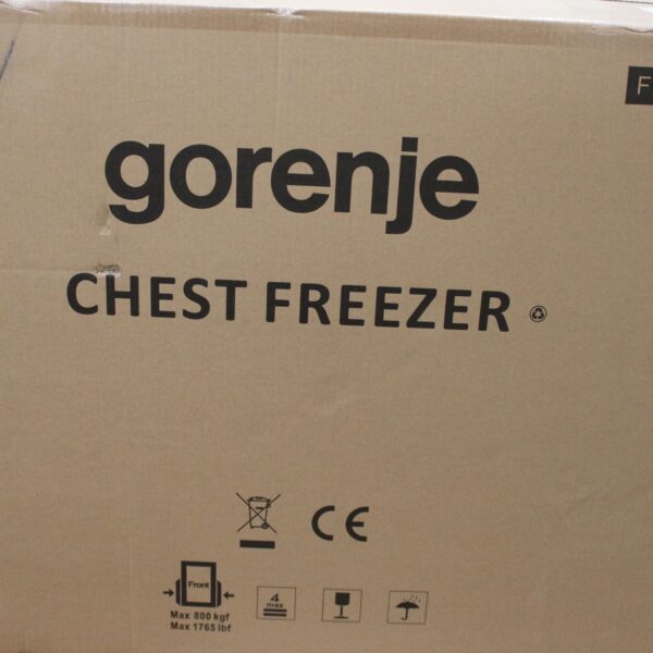SALE OUT. Gorenje | Freezer | FH30EAW | Energy efficiency class E | Chest | Free standing | Height 84.7 cm | Total net capacity 297 L | Display | White | DAMAGED PACKAGING, DENT ON SIDE, DAMAGED FRONT