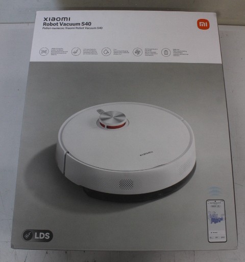 SALE OUT. Xiaomi Robot Vacuum S40 EU | Xiaomi Robot Vacuum S40 EU | Wet&Dry | 5200 mAh | Dust capacity 0.52 L | 10000 Pa | White | DAMAGED PACKAGING | 24 month(s)