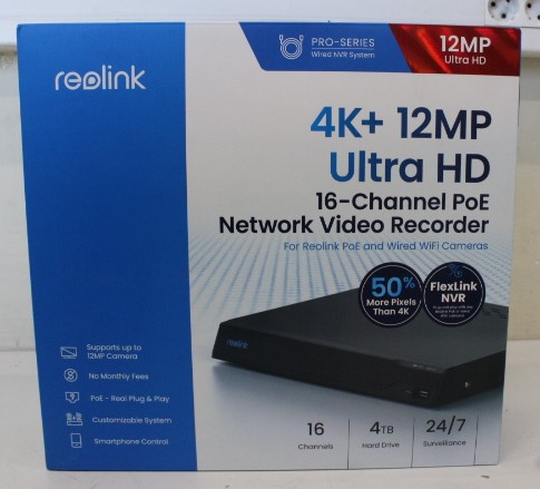 SALE OUT. Reolink NVS16 16-Channel PoE NVR for 24/7 Continuous Recording | Reolink PoE NVR for 24/7 Continuous Recording | NVS16 | 2 | DEMO | 16-Channel