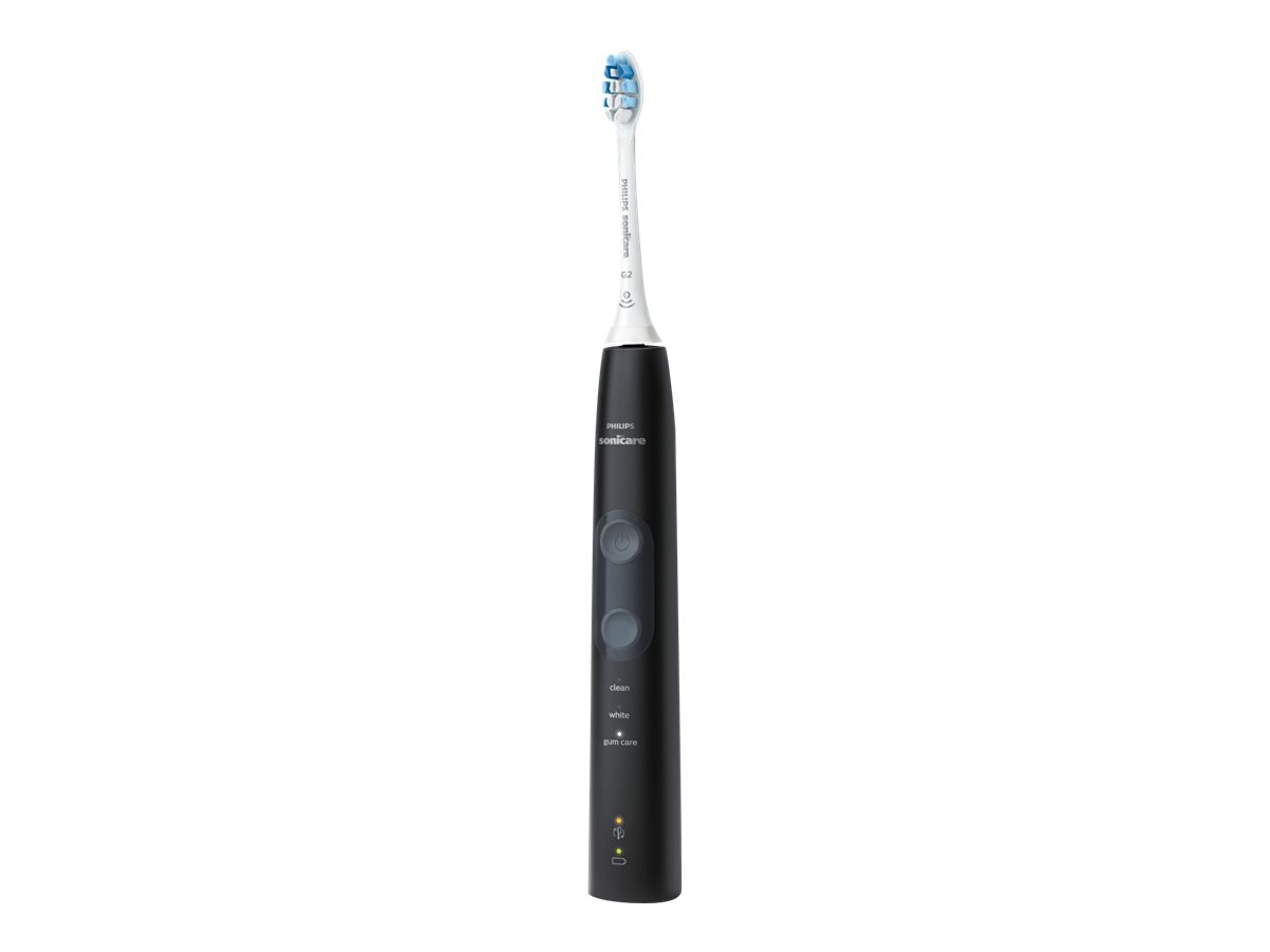 Philips | Sonicare ProtectiveClean 5100 Electric toothbrush | HX6850/47 | Rechargeable | For adults | Number of brush heads included 2 | Number of teeth brushing modes 3 | Sonic technology | Black - Image 4