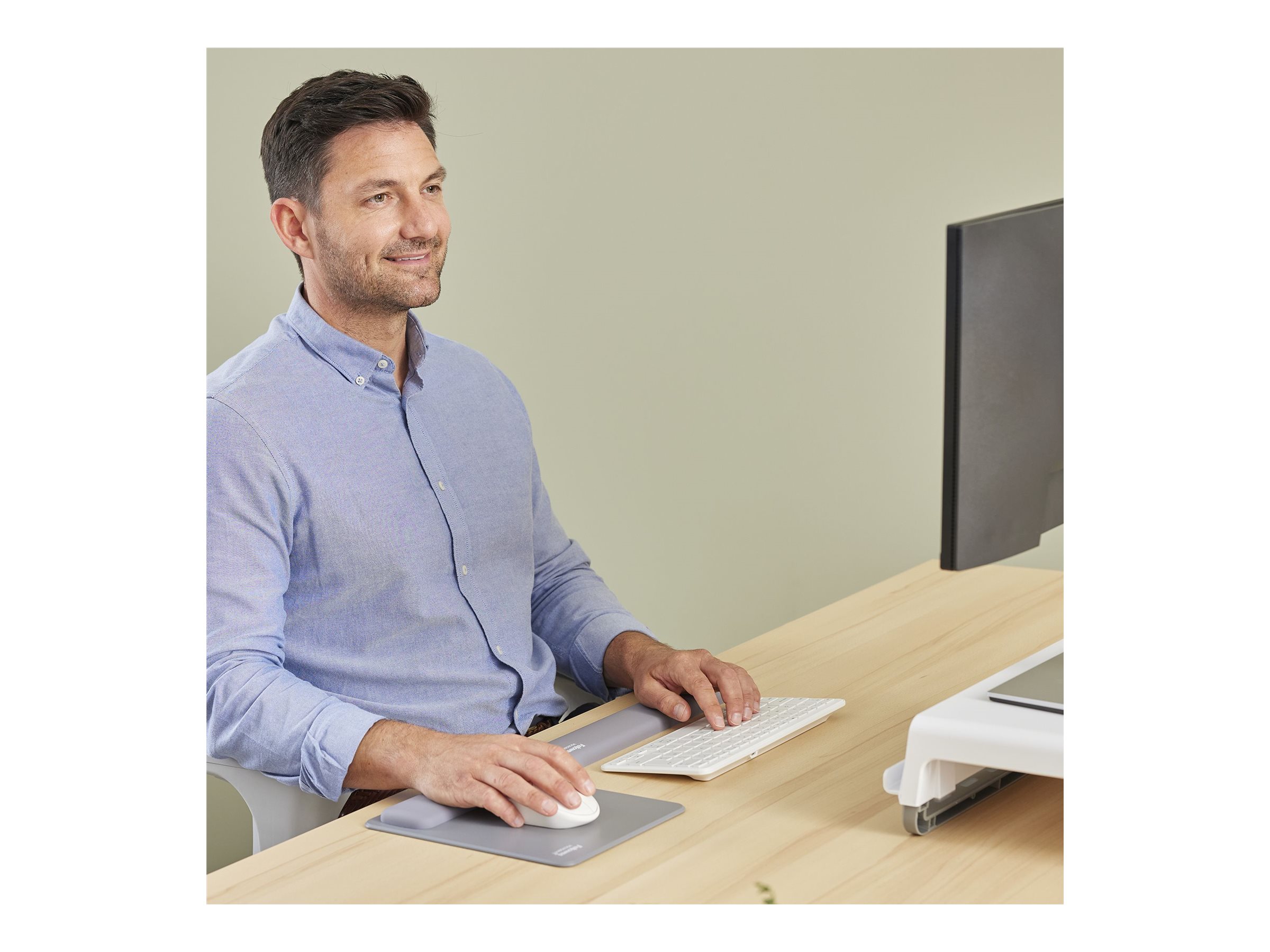 Fellowes | Breyta Compact Keyboard (TKL) Wrist Rest | Grey - Image 10