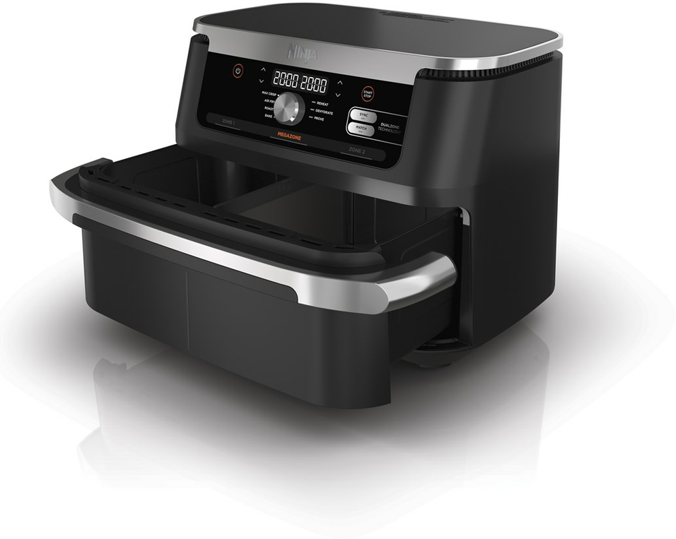 NINJA | Double Air Fryer | AF500EU Foodi FlexDrawer | Power 2470 W | Capacity 10.4 L | Black - Image 8