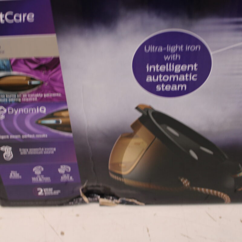 SALE OUT. | Philips PerfectCare Elite Ironing system | GC9682/80 | Iron | 2700 W | Water tank capacity 1800 ml | Continuous steam 165 g/min | Black | DAMAGED PACKAGING - Image 3