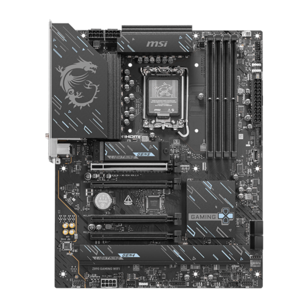 MSI Z890 GAMING WIFI | Processor family Intel | Processor socket LGA1851 | DDR5 | Supported hard disk drive interfaces M.2, SATA | Number of SATA connectors 4