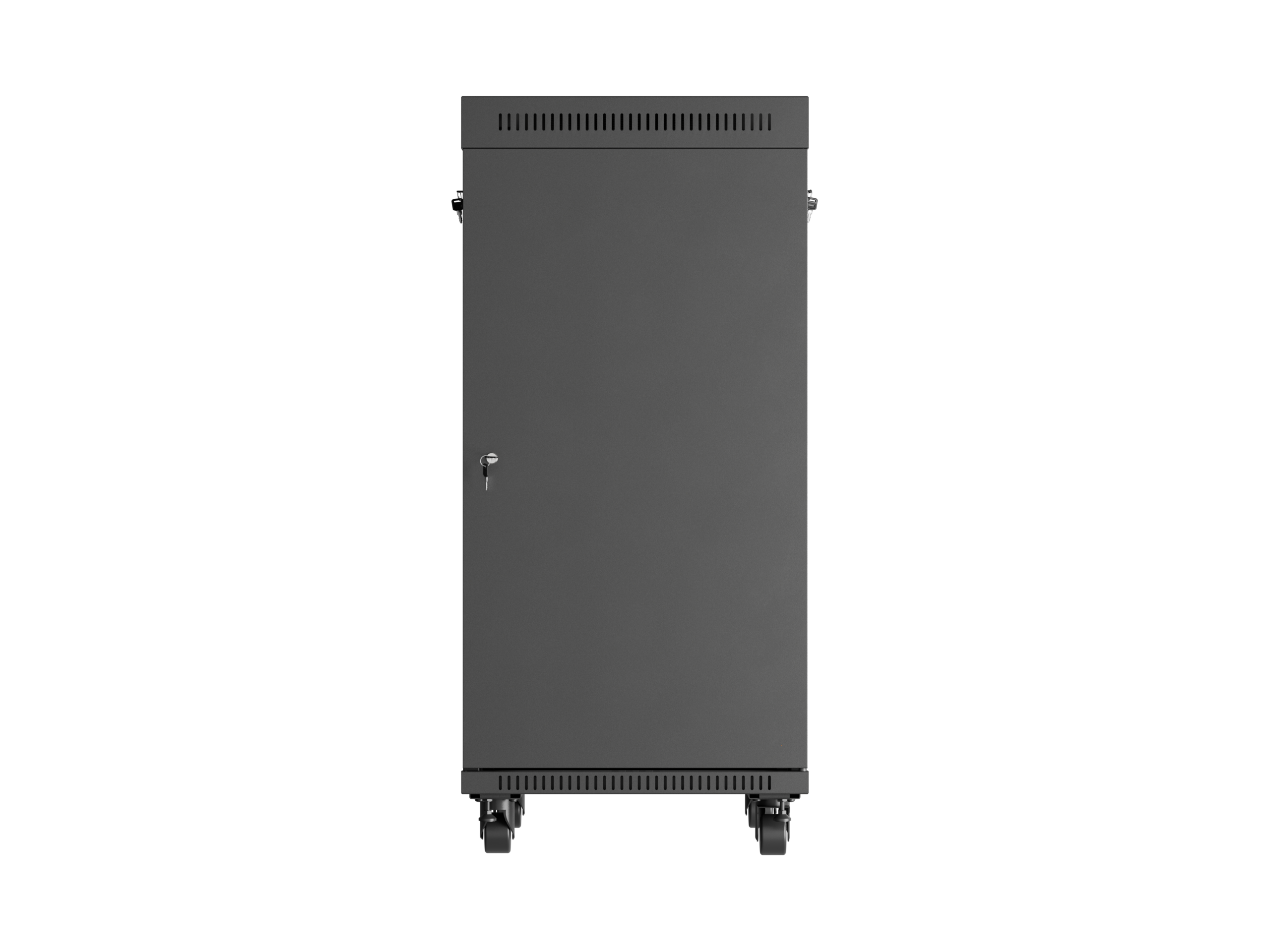Lanberg Rack cabinet 19" free-standing 24U/600x800 (flat pack) with glass door LCD V2 | FF01-6824-12BL | Black - Image 6
